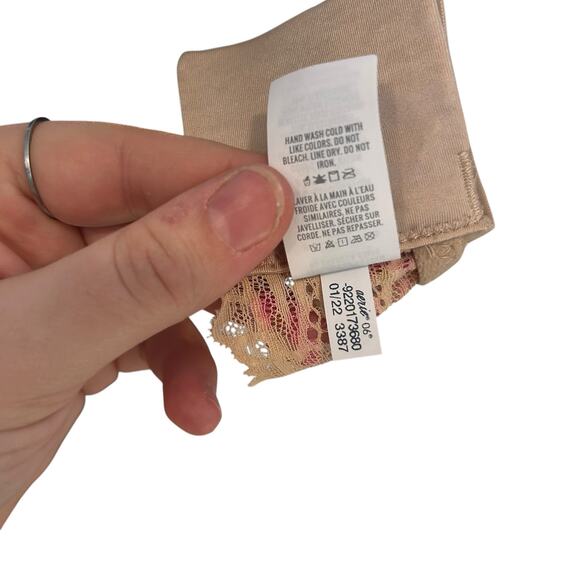 Aerie Pink Floral Lace Bralette Large - Picture 5 of 7